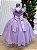 Vestido Infantil Longo Lilas Luxo - Imagem 5