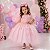 Vestido Infantil Jardim Fada Rosa Encantada Borboletas - Imagem 2