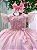 Vestido Infantil Jardim Fada Rosa Encantada Borboletas - Imagem 4