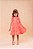 Vestido Infantil Rosa Neon Cerejinha Natalino Com Laço - Imagem 3