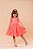 Vestido Infantil Rosa Neon Cerejinha Natalino Com Laço - Imagem 5