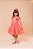 Vestido Infantil Rosa Neon Cerejinha Natalino Com Laço - Imagem 6