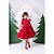 Vestido Infantil Vermelho Cerejinha Natalino Com Laço - Imagem 2