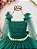 Vestido Infantil Longo Verde Aplique de Borboletas Festas Formatura - Imagem 2