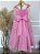 Vestido Infantil Longo Rosa Chiclete Formatura Borboletas Festas - Imagem 7