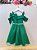Vestido Infantil de Alça Verde Saia Glitter e Broche Festas - Imagem 10