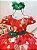 Vestido Infantil Vermelho e Verde Ursinhos Natal Festas - Imagem 2