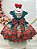 Vestido Infantil Verde Bandeira Ursinhos Natal Festas - Imagem 3