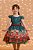 Vestido Infantil Verde Bandeira Ursinhos Natal Festas - Imagem 8