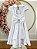 Vestido Infantil Branco Busto Nervura Formaturas Daminha - Imagem 4