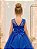 Vestido Infantil Azul Royal Renda Tule Brilho Formatura Luxo - Imagem 4