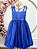 Vestido Infantil Azul Royal Renda Tule Brilho Formatura Luxo - Imagem 8