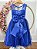 Vestido Infantil Azul Royal Renda Tule Brilho Formatura Luxo - Imagem 9