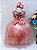 Vestido Infantil Rosé Renda e Tule com Brilho Daminhas - Imagem 9