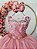 Vestido Infantil Rosé Renda e Tule com Brilho Daminhas - Imagem 4