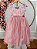 Vestido Infantil Rosé Renda e Tule com Brilho Daminhas - Imagem 6