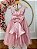 Vestido Infantil Rosé Renda e Tule com Brilho Daminhas - Imagem 7