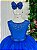 Vestido Longo Daminha Infantil Formatura Luxo Azul Royal - Imagem 3