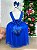 Vestido Longo Daminha Infantil Formatura Luxo Azul Royal - Imagem 4