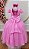 Vestido Infantil Formatura Festa Luxo Daminhas Rosa Luxo - Imagem 3
