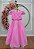 Vestido Infantil Formatura Festa Luxo Daminhas Rosa Luxo - Imagem 4