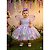 Vestido Infantil Jardim Encantado Lilas Luxo Flores Borboletas - Imagem 6