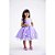 Vestido Infantil Jardim Encantado Lilas Luxo Flores Borboletas - Imagem 5