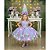 Vestido Infantil Jardim Encantado Lilas Luxo Flores Borboletas - Imagem 4