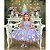 Vestido Infantil Jardim Encantado Lilas Luxo Flores Borboletas - Imagem 10