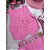 Conjunto Boiadeira Infantil Jeans Rosa Country Festa Rodeio - Imagem 8