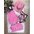 Conjunto Boiadeira Infantil Jeans Rosa Country Festa Rodeio - Imagem 5
