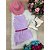 Conjunto Boiadeira Infantil Jeans Lilas Country Festa Rodeio - Imagem 9