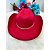 Chapéu Vermelho Boiadeira Cowboy Infantil Festa Rodeio - Imagem 7