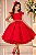 Vestido de Festa Infantil Vermelho para Aniversário e Formatura - Imagem 1