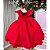 Vestido de Festa Infantil Vermelho para Aniversário e Formatura - Imagem 3