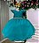 Vestido de Festa Infantil Verde Jade para Aniversário e Formatura - Imagem 1