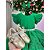 Vestido de Festa Infantil Verde Bandeira com Glitter e Babados - Imagem 5