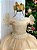 Vestido de Festa Infantil Dourado Longo Daminha Casamento - Imagem 4