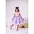 Vestido de Festa Infantil Rosa Arco-Íris Unicórnio com Babados - Imagem 2