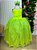 Vestido de Princesa Infantil Longo Verde com Tiara para Festa - Imagem 11