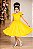 Vestido de Festa Infantil Amarelo com Pérolas e Strass - Imagem 3