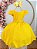 Vestido de Festa Infantil Amarelo com Pérolas e Strass - Imagem 5