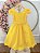 Vestido de Festa Infantil Amarelo com Pérolas e Strass - Imagem 8