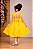 Vestido de Festa Infantil Amarelo com Pérolas e Strass - Imagem 4