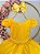 Vestido de Festa Infantil Amarelo com Pérolas e Strass - Imagem 6