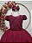 Vestido Infantil Formatura Festa Luxo Daminhas Marsala Luxo - Imagem 3