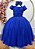 Vestido Infantil Formatura Festa Luxo Daminhas Azul Royal Luxo - Imagem 1