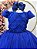 Vestido Infantil Formatura Festa Luxo Daminhas Azul Royal Luxo - Imagem 3
