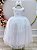 Vestido Infantil Longo Branco Daminhas Casamentos Luxo - Imagem 1
