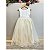 Vestido Infantil Longo Off White Daminhas Festas Luxo - Imagem 5